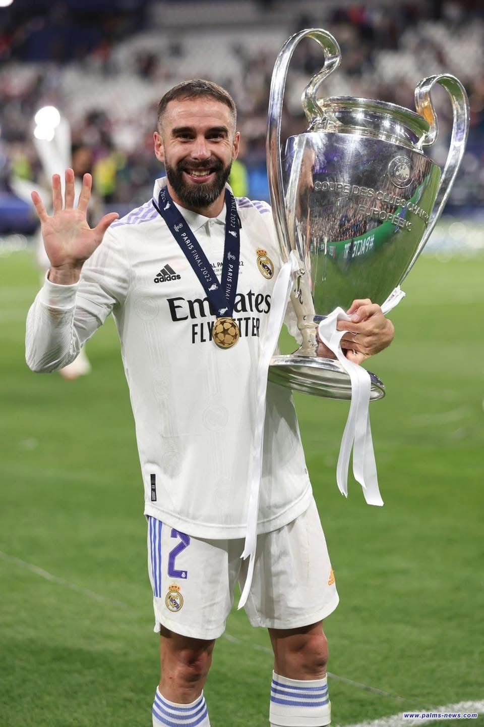 ريال مدريد يعلن رحيل داني كارفخال نهاية الموسم الجاري.